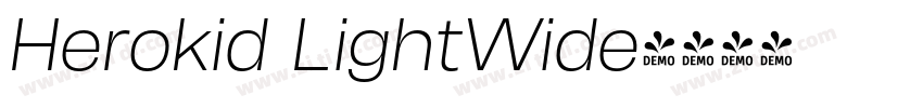 Herokid LightWide字体转换